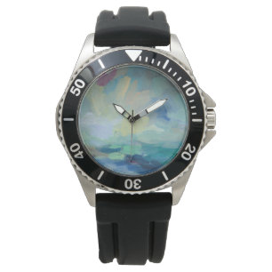 Abstrakter Druck Silvia Vassileva des Sturm-I Armbanduhr
