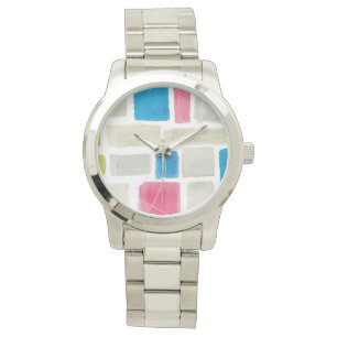 Abstrakter Druck Sue Schlabach Comares III Armbanduhr
