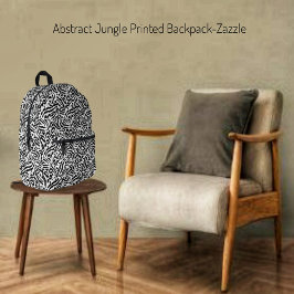 Abstrakter Dschungel Bedruckter Rucksack