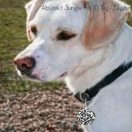 Abstrakter Dschungel Haustiermarke