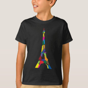 Abstrakter Eiffel-Turm, Frankreich, Paris T-Shirt
