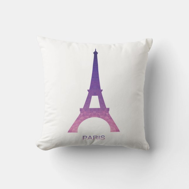 Abstrakter Eiffel-Turm Kissen (Vorderseite)