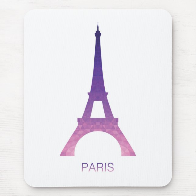 Abstrakter Eiffel-Turm Mousepad (Vorne)