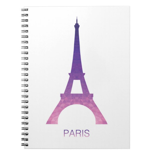 Abstrakter Eiffel-Turm Notizblock (Vorderseite)