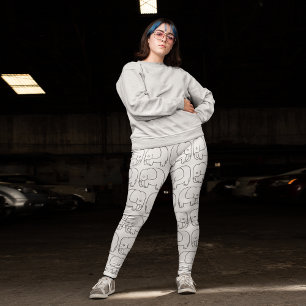abstrakter Elefant Leggings