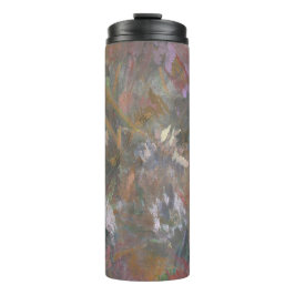 Abstrakter Eleganter "Blumengarten" Thermal Tumble Thermosbecher