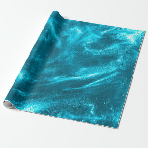 Abstrakter eleganter mintgrüner Glitter Geschenkpapier