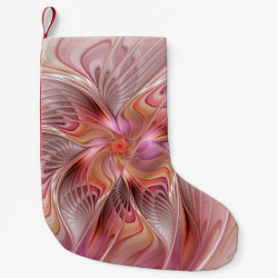 Abstrakter Engel Farbenfrohe Fantasie Fraktal Art Kleiner Weihnachtsstrumpf
