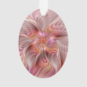 Abstrakter Engel Farbenfrohe Fantasie Fraktal Art Ornament