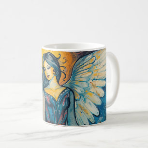 Abstrakter Engel Kaffeetasse