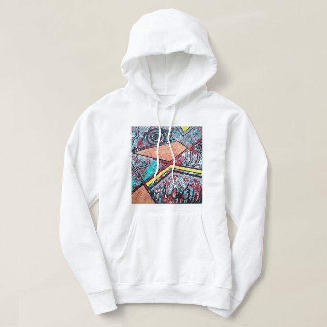 Abstrakter Entwurf II Hoodie (Design vorne)