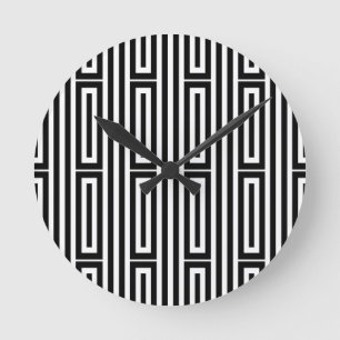 Abstrakter ethnischer Hintergrund Runde Wanduhr