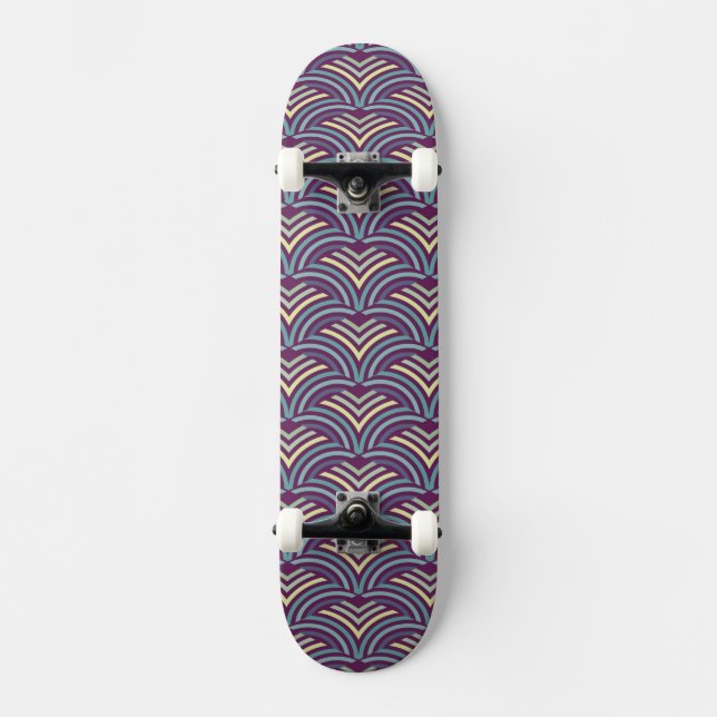 Abstrakter ethnischer Hintergrund Skateboard (Vorderseite)