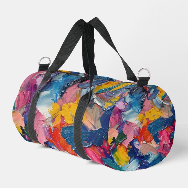 Abstrakter Expressionismus Duffle Bag (Linke Seite)