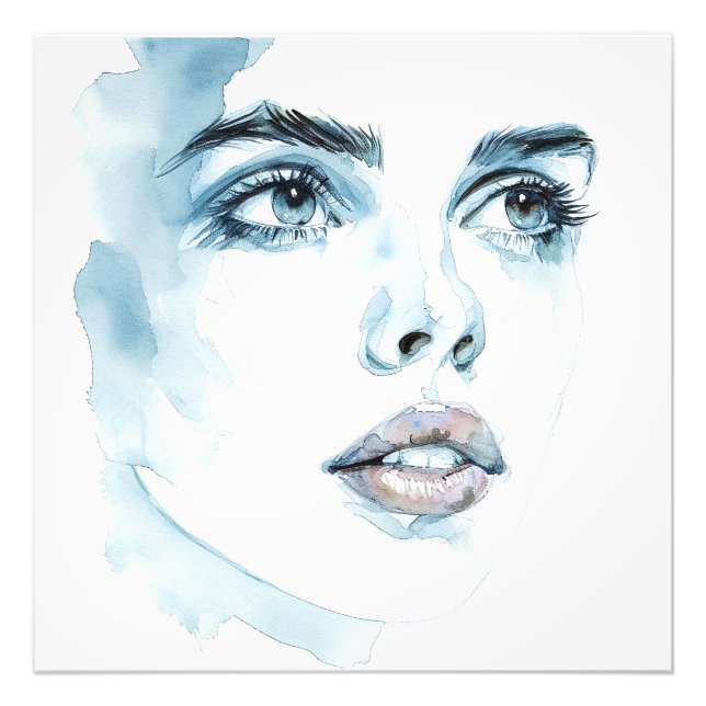 Abstrakter Expressionismus Frauen Portrait Foto (Vorne)
