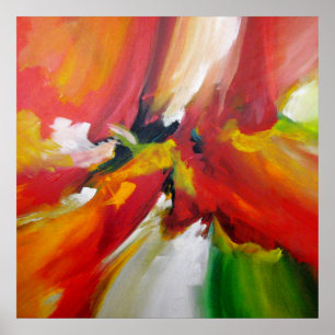 Abstrakter Expressionismus Gemälde von Serdar Hizl Poster