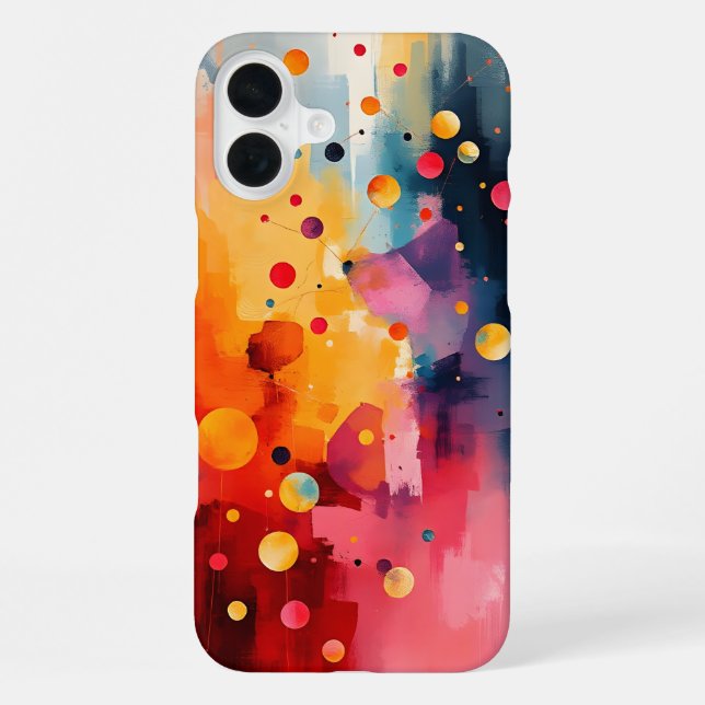 Abstrakter Expressionismus iPhone 16 Plus Hülle (Rückseite)