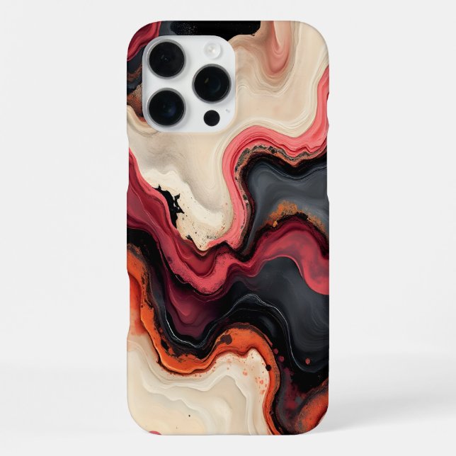 Abstrakter Expressionismus iPhone 16 Pro Max Hülle (Rückseite)