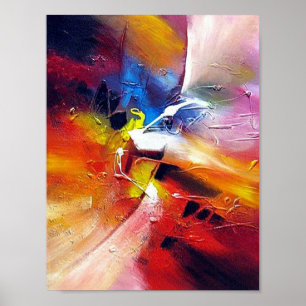 Abstrakter Expressionismus Kunstmalerei zeitgenöss Poster
