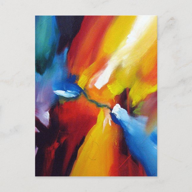 Abstrakter Expressionismus Postkarte (Vorderseite)