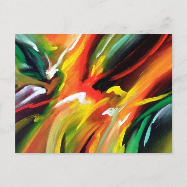 Abstrakter Expressionismus Postkarte (Vorderseite)