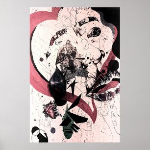 Abstrakter Expressionismus Wall Art: Mixed Media Poster