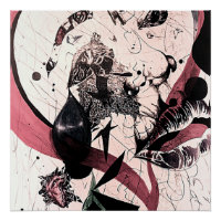 Abstrakter Expressionismus Wall Art: Mixed Media