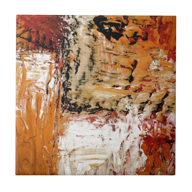 Abstrakter Expressionist Fliese (Vorderseite)