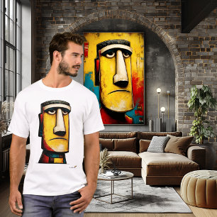 Abstrakter Expressionistischer Gesichtsausdruck    T-Shirt