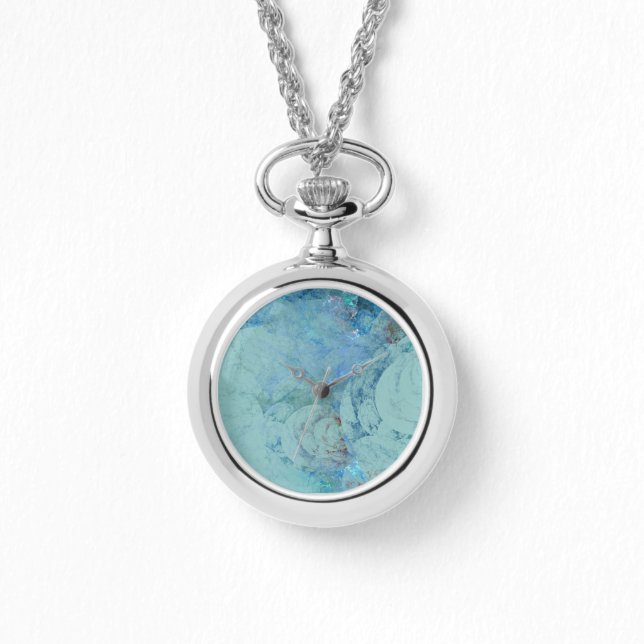 Abstrakter Fall Blue Opal für RAZR Armbanduhr (Vorderseite)