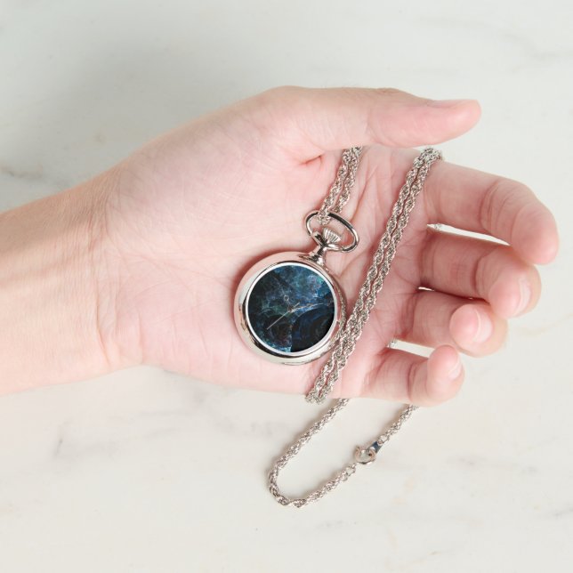 Abstrakter Fall Blue Opal für RAZR Armbanduhr (Hand)