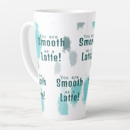Abstrakter Farbabstrich Blau, Grau, Grün Milchtasse