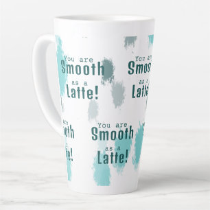 Abstrakter Farbabstrich Blau, Grau, Grün Milchtasse