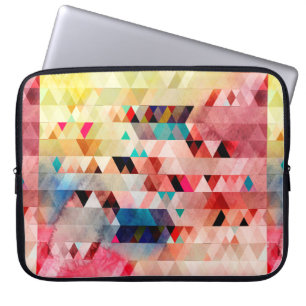 Abstrakter, farbenfroher Aquarellhintergrund Laptopschutzhülle