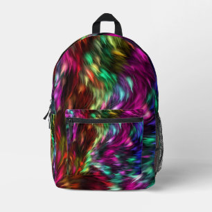 Abstrakter farbenfroher Fellhintergrund-24605 Bedruckter Rucksack