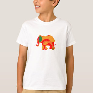 Abstrakter, farbiger geometrischer Elefant T-Shirt