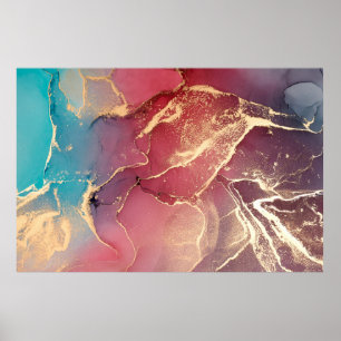 Abstrakter farbiger Hintergrund, Tapete. Mischen e Poster