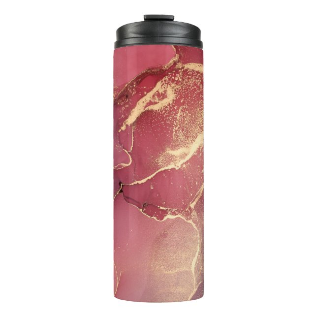  Abstrakter farbiger Hintergrund, Tapete. Mischen Thermosbecher (Vorderseite)