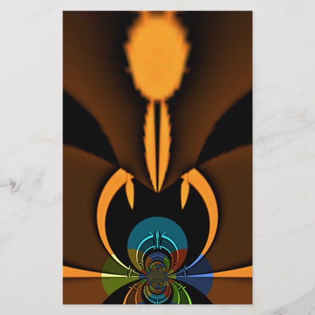 Abstrakter Farbkontrast Briefpapier (Vorderseite)