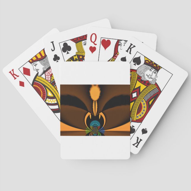 Abstrakter Farbkontrast Spielkarten (Rückseite)