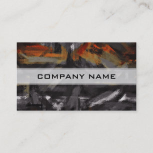 Abstrakter Farbpinsel Pinselstrich Stroke #10 Visitenkarte