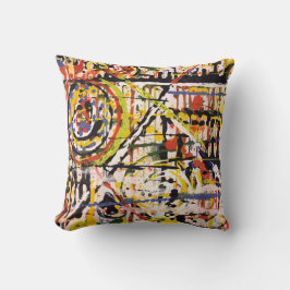 Abstrakter Farbplatz Kissen