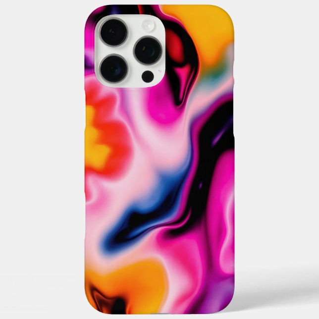 Abstrakter Farbschwenk - lebhaftes Design iPhone 16 Pro Max Hülle (Rückseite)
