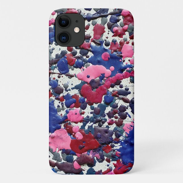 abstrakter Farbspritzer Case-Mate iPhone Hülle (Rückseite)