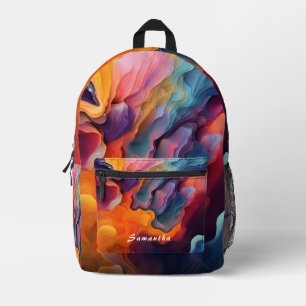 Abstrakter Farbton Spritzer Art (2) Bedruckter Rucksack