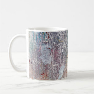 Abstrakter Farbuntergrund. Kunstwerk aus Mischtech Kaffeetasse
