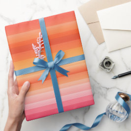 Abstrakter Farbverlauf Sonnenuntergang Orange Rosa Geschenkpapier