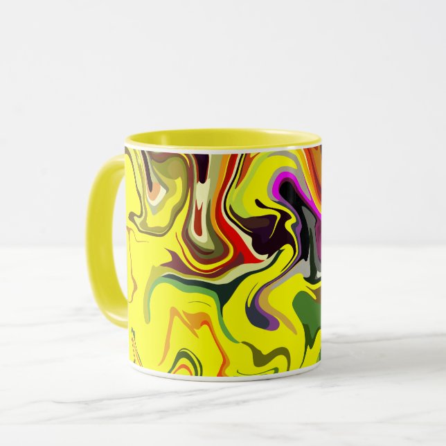 Abstrakter Farbverlauf Tasse (Vorderseite Links)