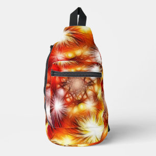 Abstrakter Feuerwerk-Sterne-Hintergrund Crossbody Bag