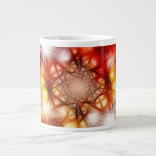 Abstrakter Feuerwerk-Sterne-Hintergrund Jumbo-Tasse